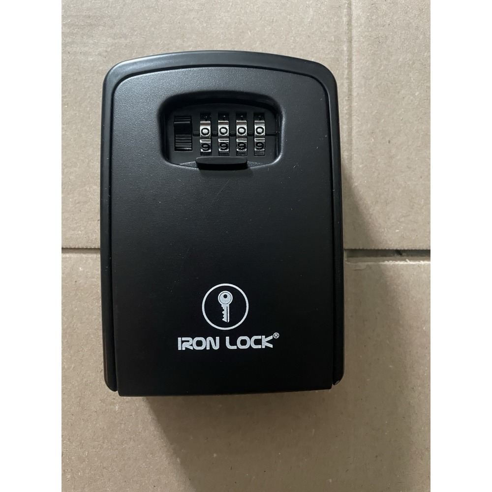 Iron Lock® - Key Lock Box Mount for Keys 4 Digit Combination